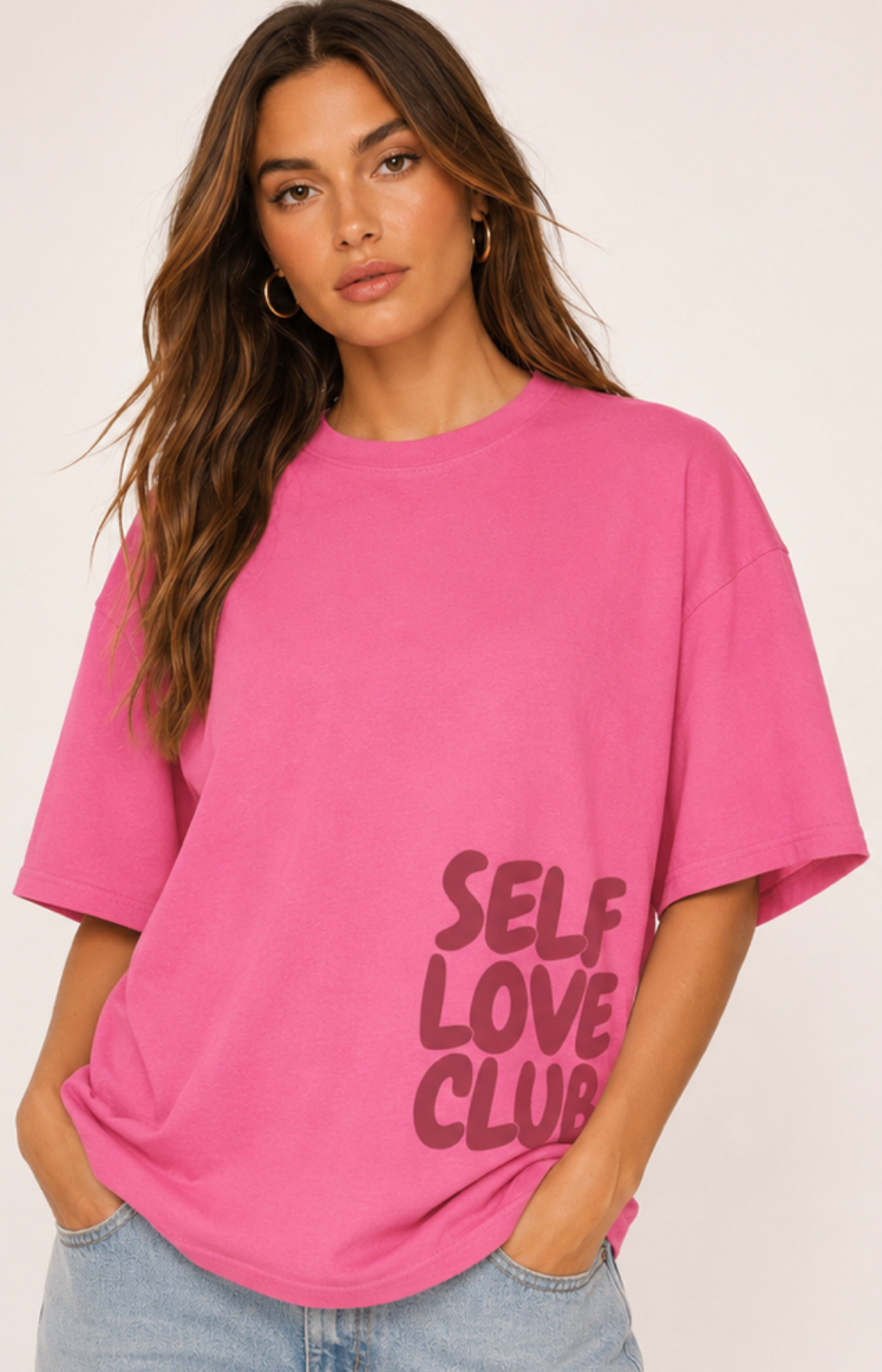Self Love Club Oversized Tee